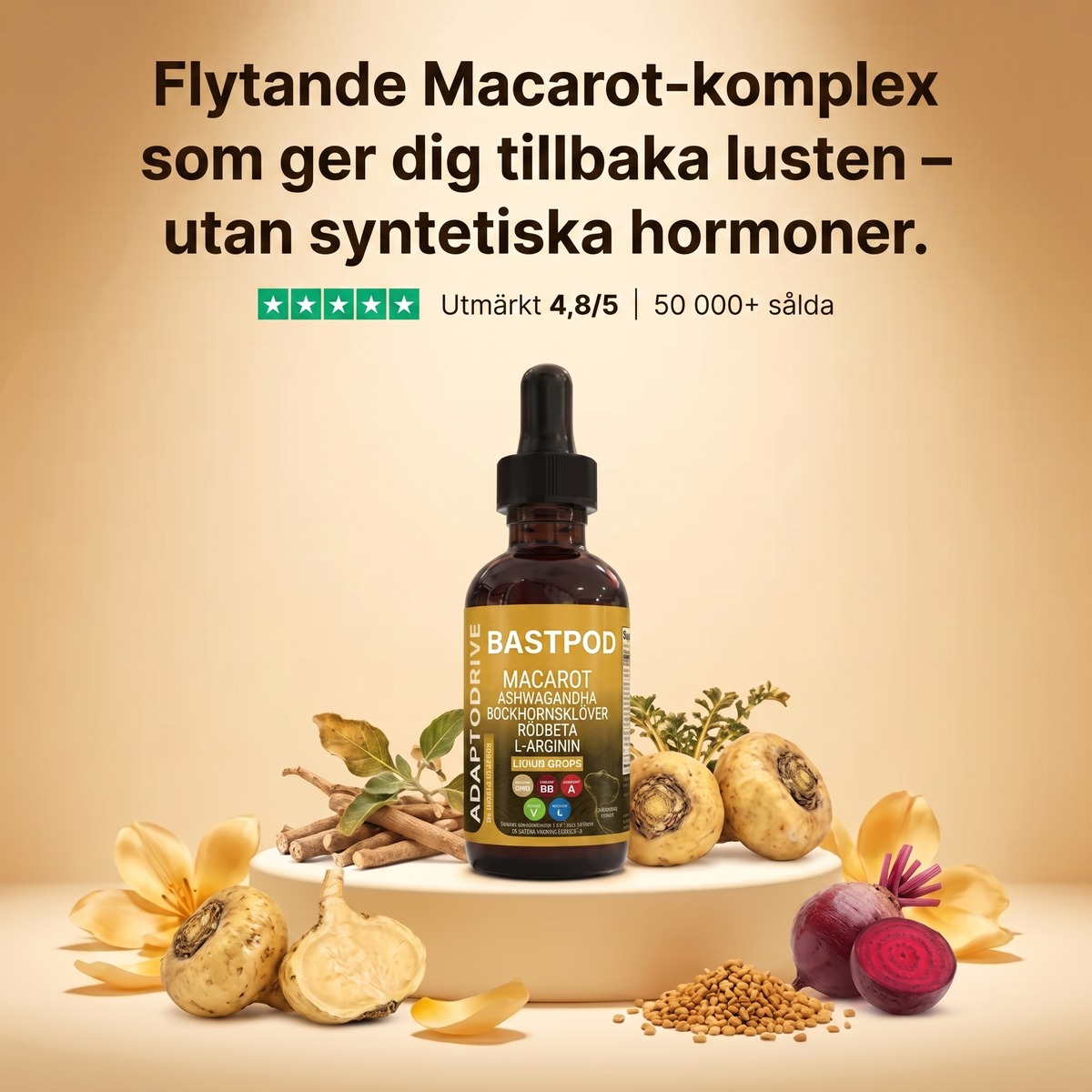 Macarot-komplex – Hormonell balans & stöd för lust hos kvinnor